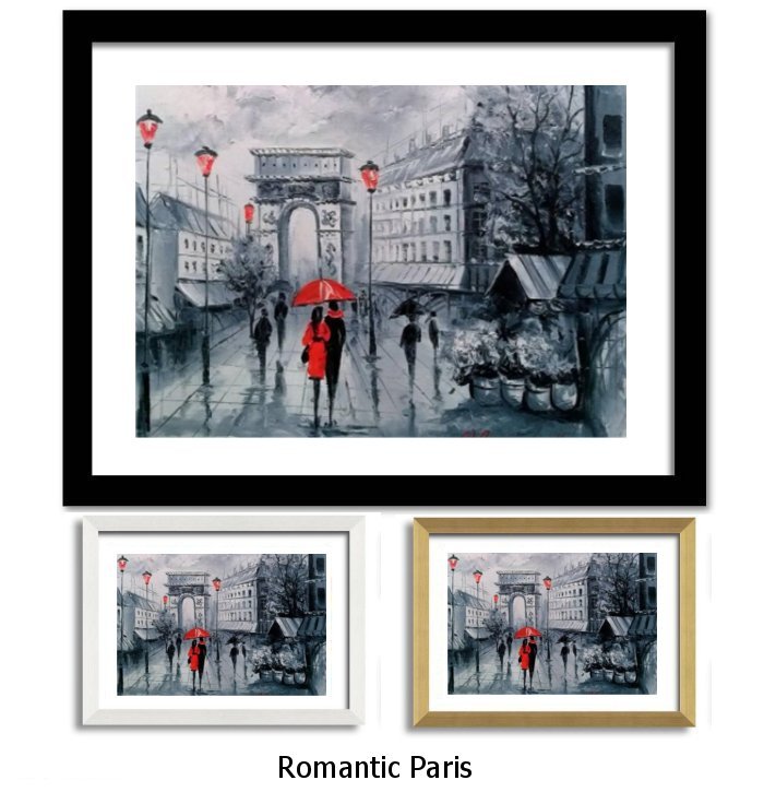 Romantic Paris Framed Print
